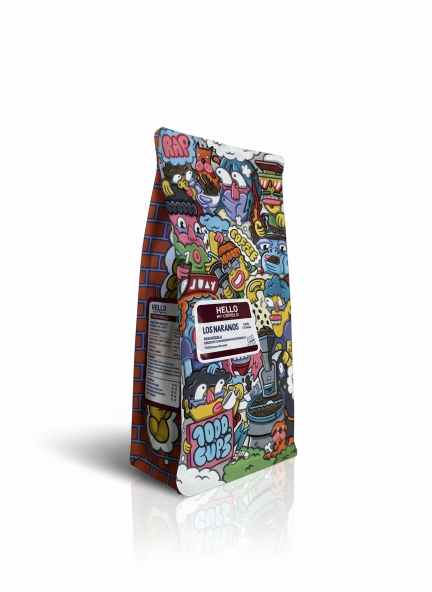 Café Venezuela Los Naranjos con notas a cereza, chocolate oscuro, vainilla y lichi tostado por 1000 Cups en Madrid, ideal para espresso y aeropress.