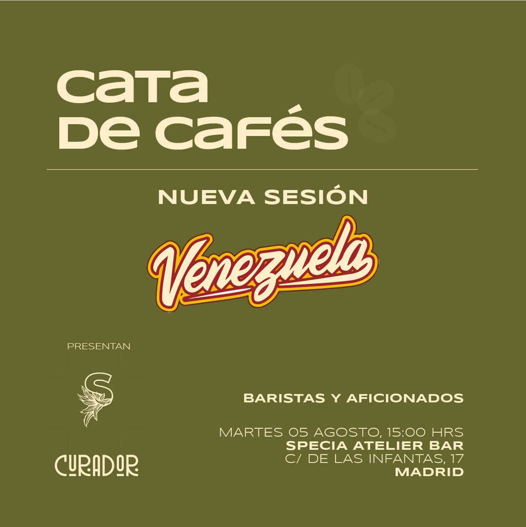 Cata de cafés de especialidad de Venezuela en Madrid para baristas y aficionados, con coctel de café en Specia Atelier Bar.