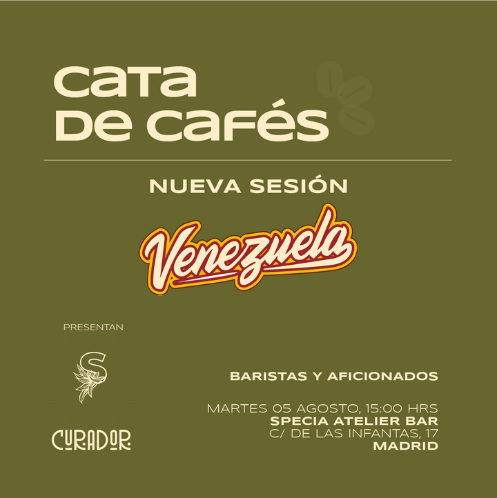 Cata de cafés de especialidad de Venezuela en Madrid para baristas y aficionados, con coctel de café en Specia Atelier Bar.