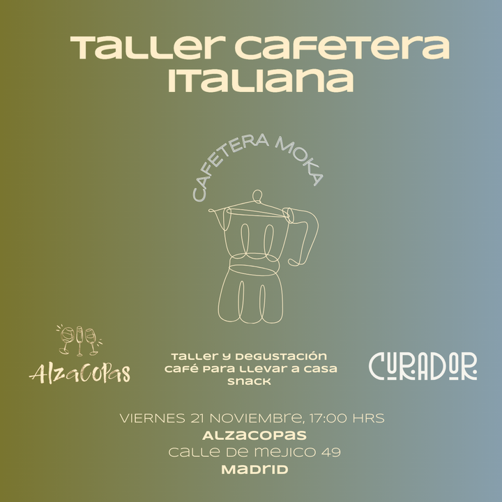 Taller de Café Especialidad: Domina la Cafetera Italiana Moka